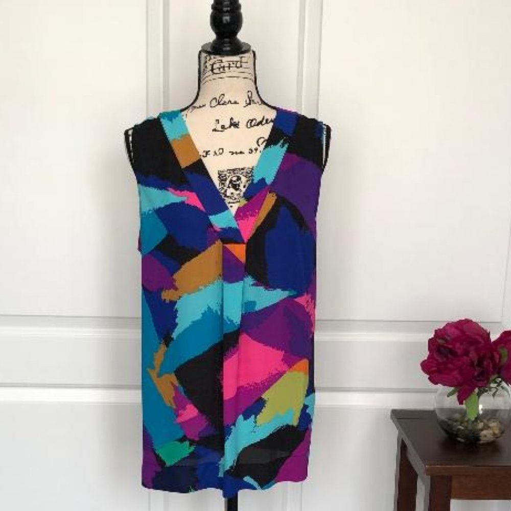 Chaus Festival of Color Blouse - Size XL